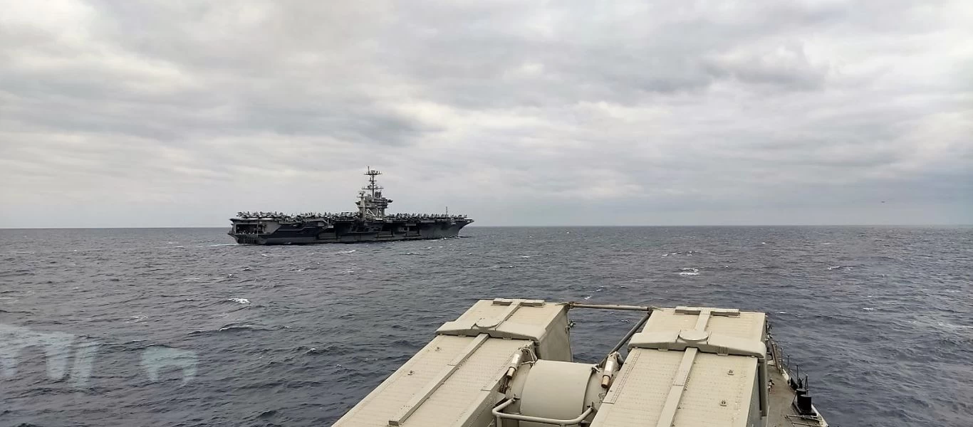 US Carrier Strike Group 8 σε συνεκπαίδευση με ΠΝ και ΠΑ